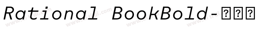 Rational BookBold字体转换